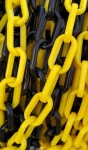 Łańcuch plastikowy ostrzegawczy 6mm-25m LAN-6-25ZC