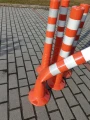 Słupek drogowy uchylny elastyczny odblaskowy blokujący 75cm niebieski SD-75-1N - Zdjęcie 14