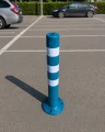 Słupek drogowy uchylny elastyczny odblaskowy blokujący 75cm niebieski SD-75-1N - Zdjęcie 12