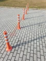 Słupek drogowy uchylny elastyczny odblaskowy blokujący 75cm zielony SD-75-1Z - Zdjęcie 12