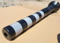 Słupek drogowy uchylny elastyczny odblaskowy blokujący 100 cm czarno-srebrny SD-100-1SC - Zdjęcie 9