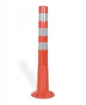 Słupek drogowy uchylny elastyczny odblaskowy blokujący  75cm SD-75-1