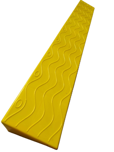 Najazd podjazd krawężnikowy plastikowy 100cm/6cm żółty PRMP-6Z